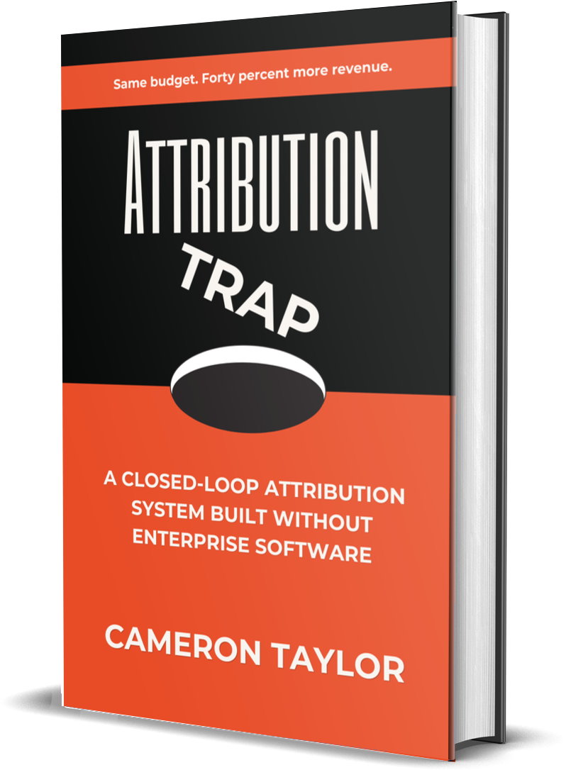 The Attribution Trap by Cameron Taylor — hardcover book
